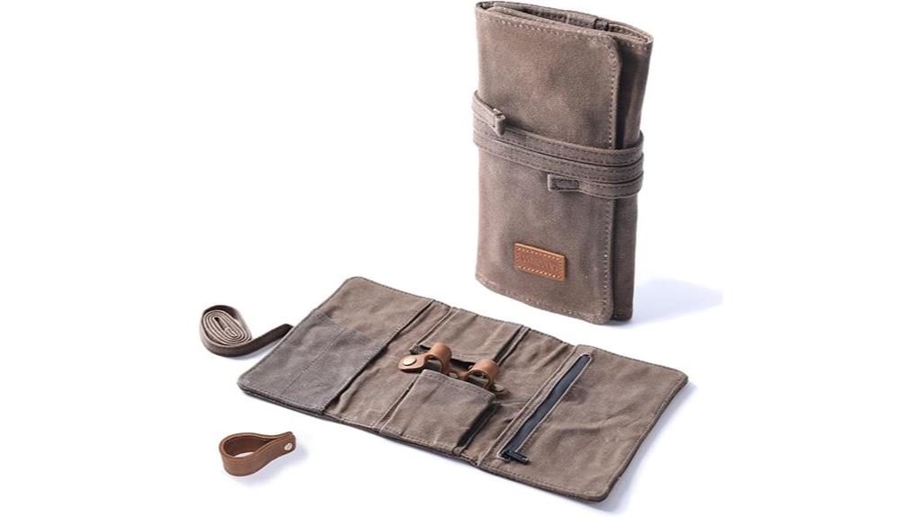 waxed canvas pipe pouch