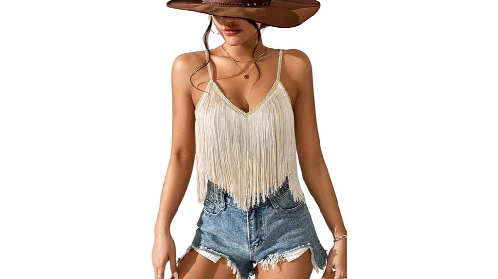 western fringe cowgirl top