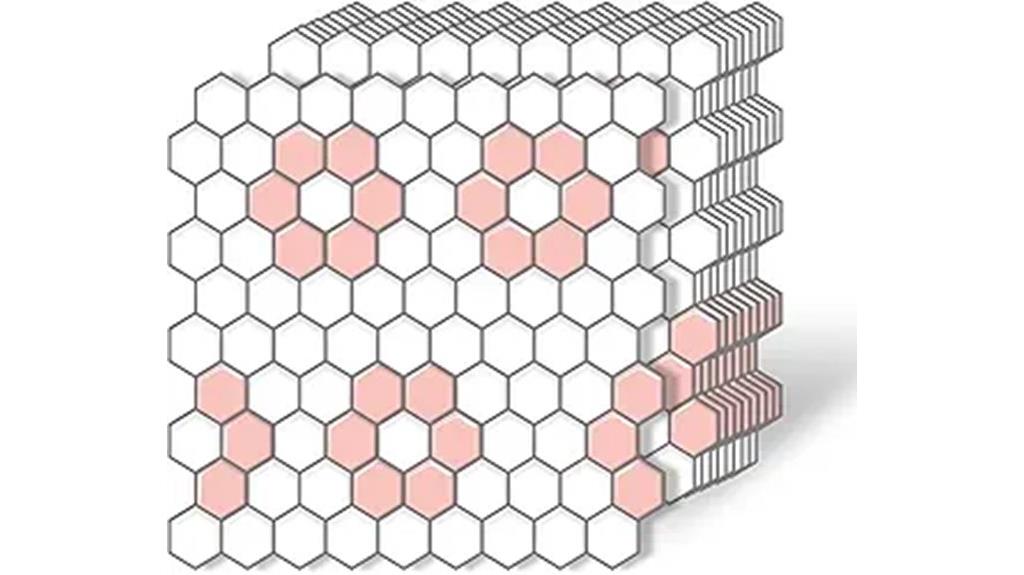 white pink peel tiles