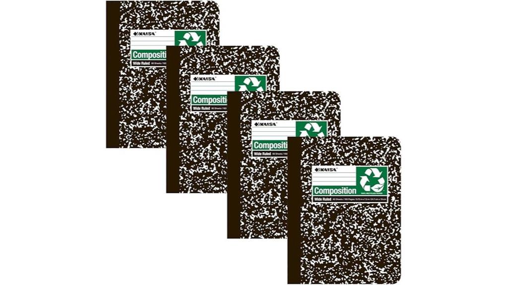 wide rule composition notebook