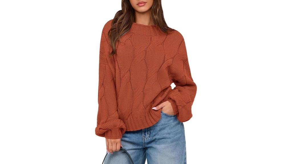 women s cable knit sweater