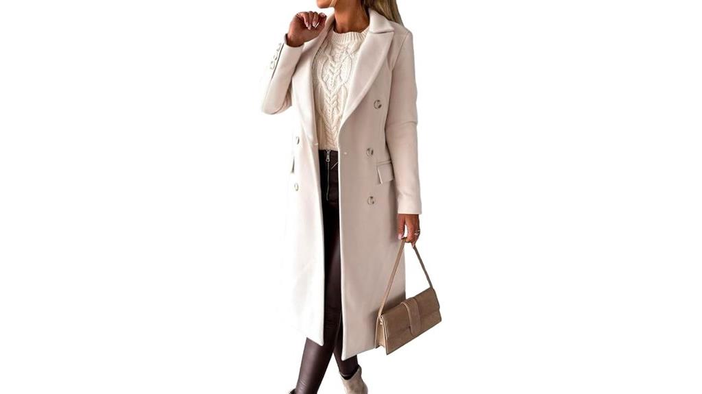 women s double breasted coat