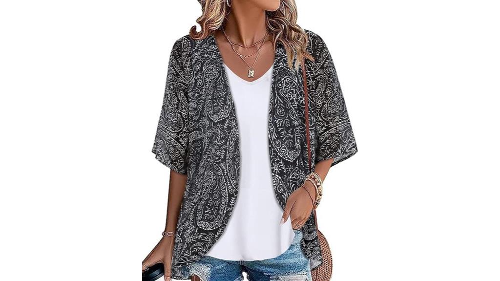 women s floral chiffon cape