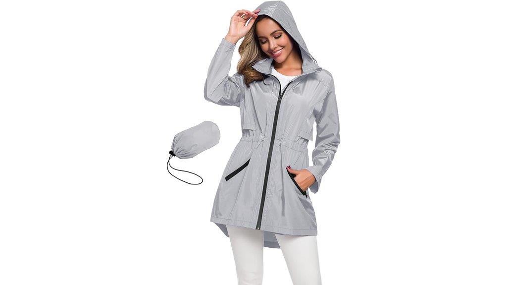 women s hooded raincoat