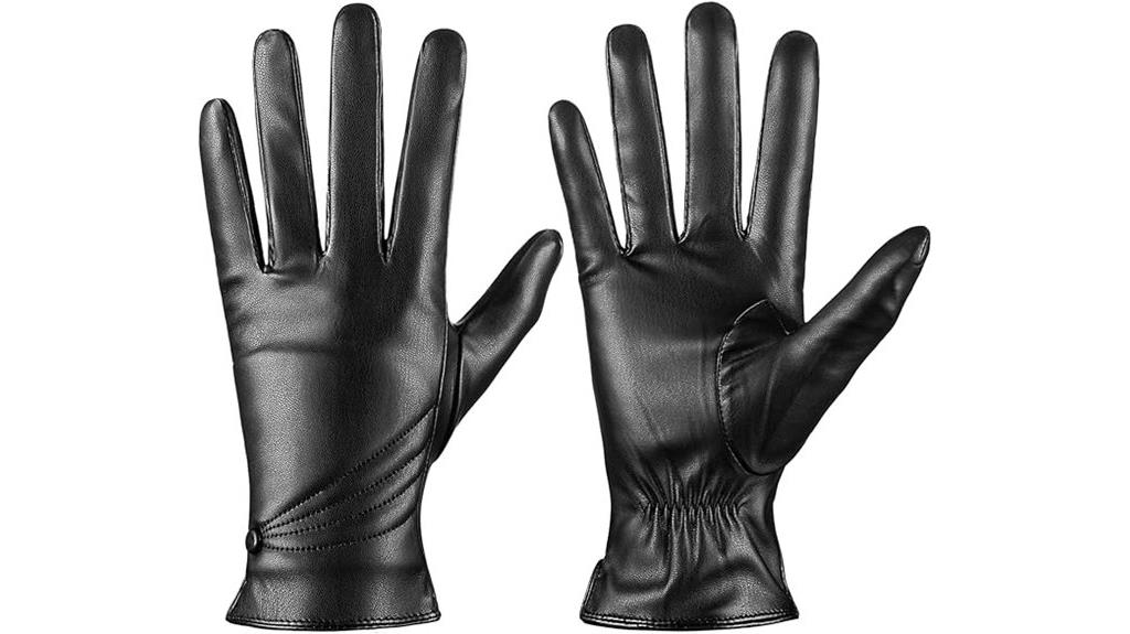 women s warm leather gloves