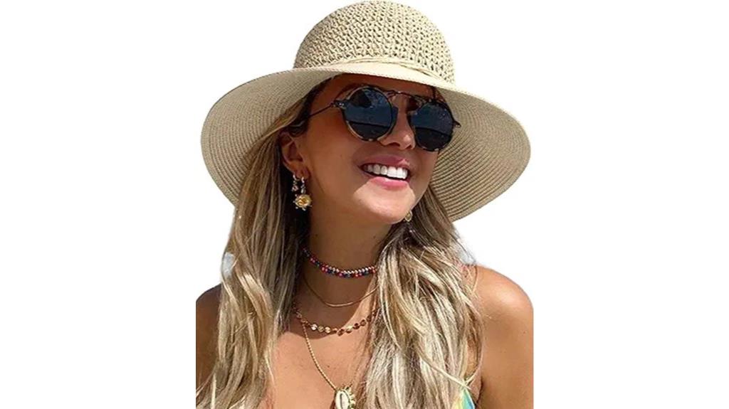 women s wide brim straw hat