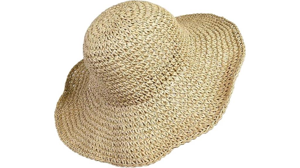 women s wide brim straw hat