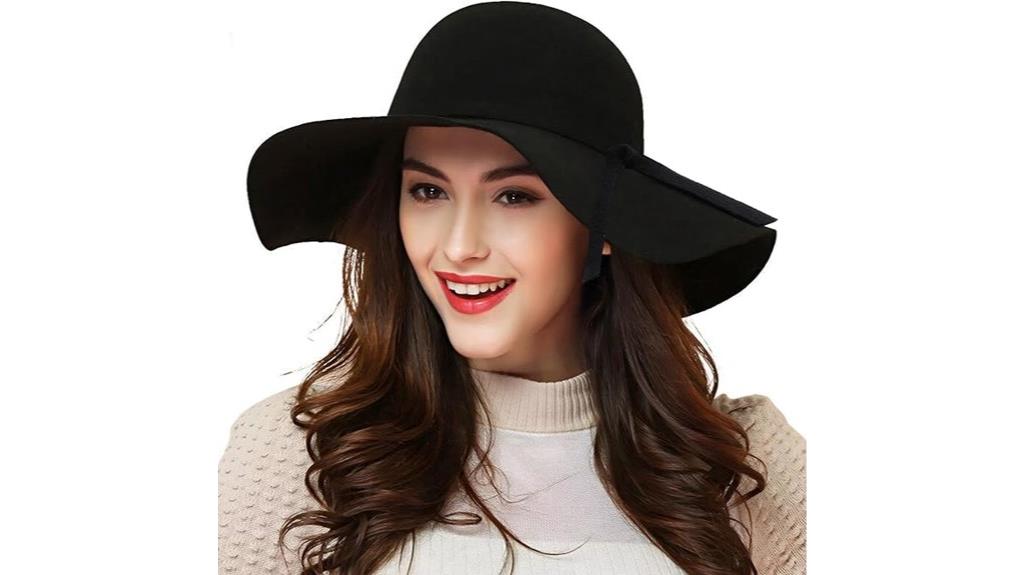 women s wool retro fedora