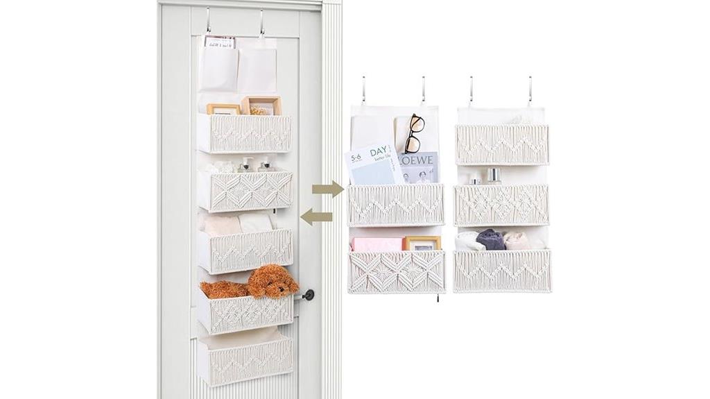 woven pockets door organizer