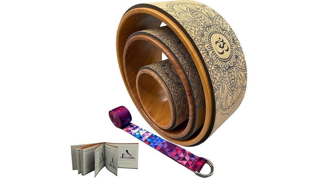 yoga wheel with guide