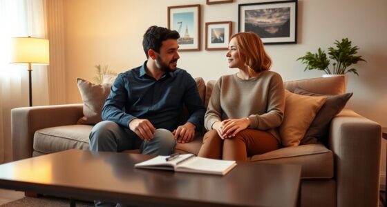 discussing finances with partner