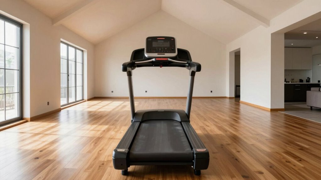 adequate space for treadmill