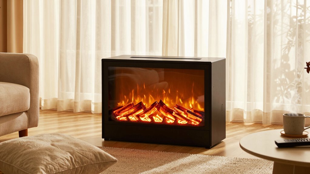 best time for electric fireplace