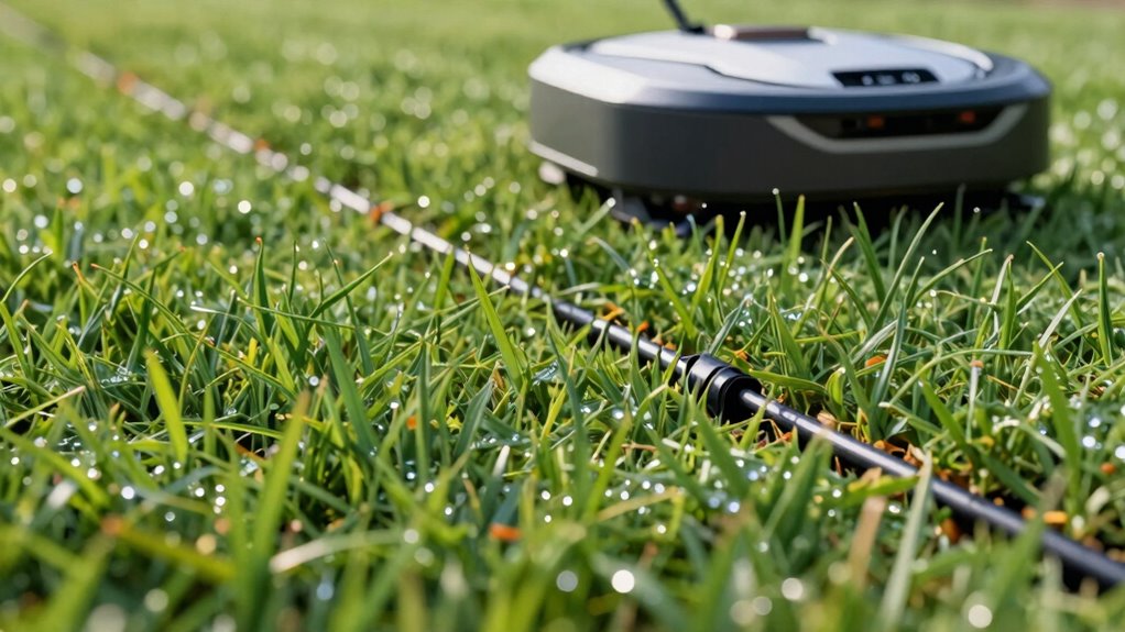 boundary wires guide robotic mowers