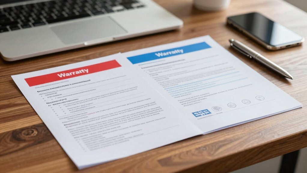 compare warranty coverage details