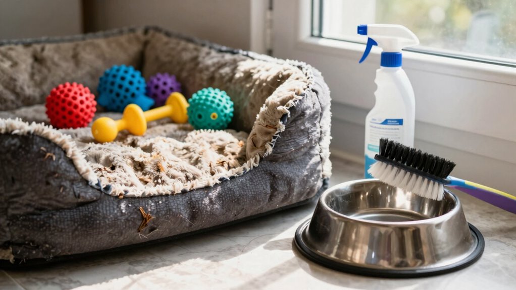 deep clean pet accessories thoroughly