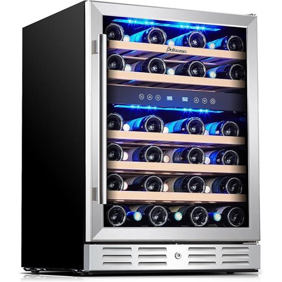 dual zone wine cooler