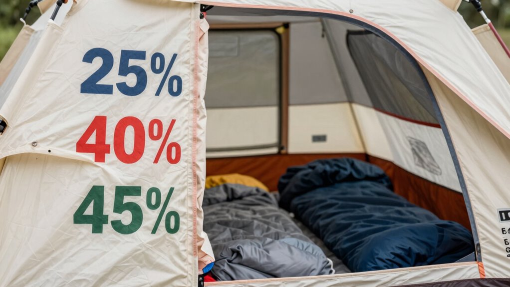 evaluate tent interior space