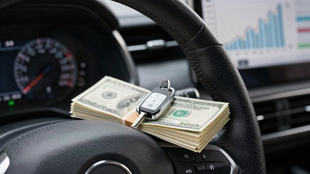 financing costs versus cash payments