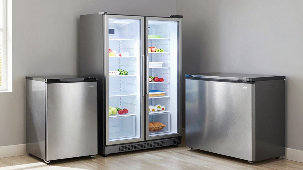 freezer types affect space