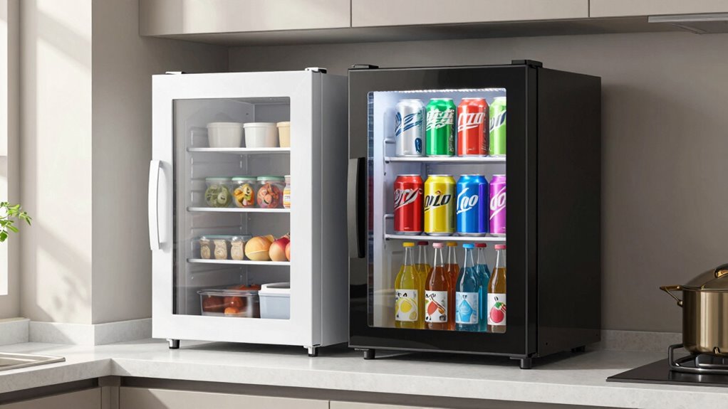 key features for mini fridges