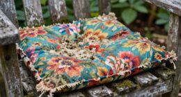 leaving cushions exposed outdoors