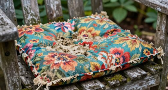 leaving cushions exposed outdoors