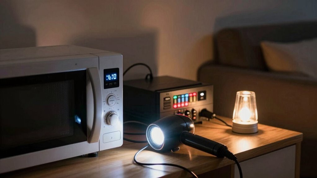 limit high power appliance use