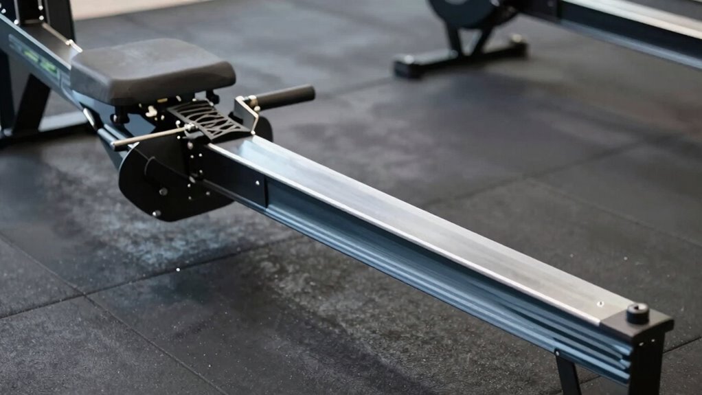 longer rails improve rowing comfort