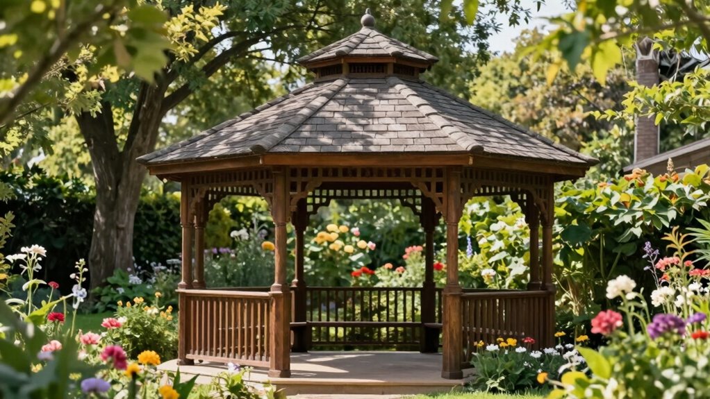 matching landscape with roof