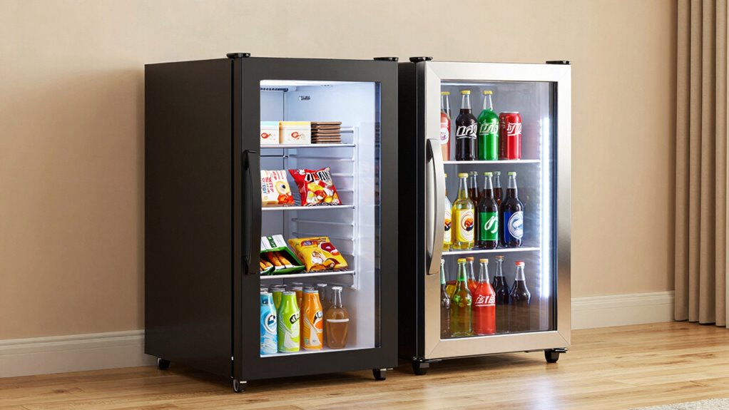 mini fridge versus beverage cooler