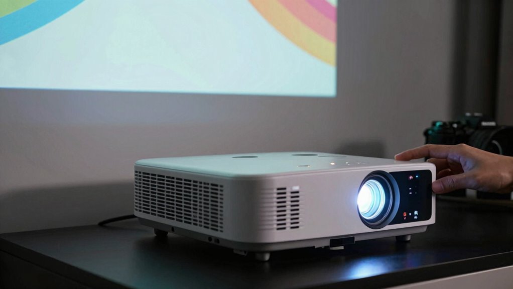 optimize projector brightness settings