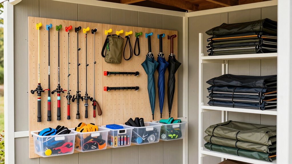 organize gear with labels