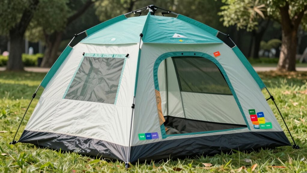 overstated tent capacity labels