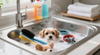 pet gear cleaning routine
