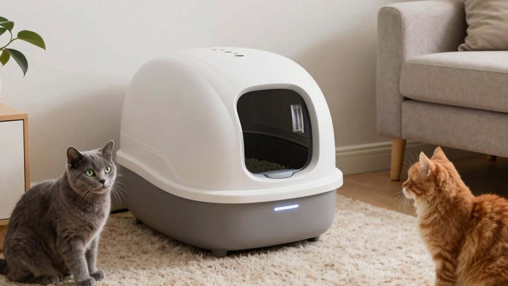 quiet litter box operation