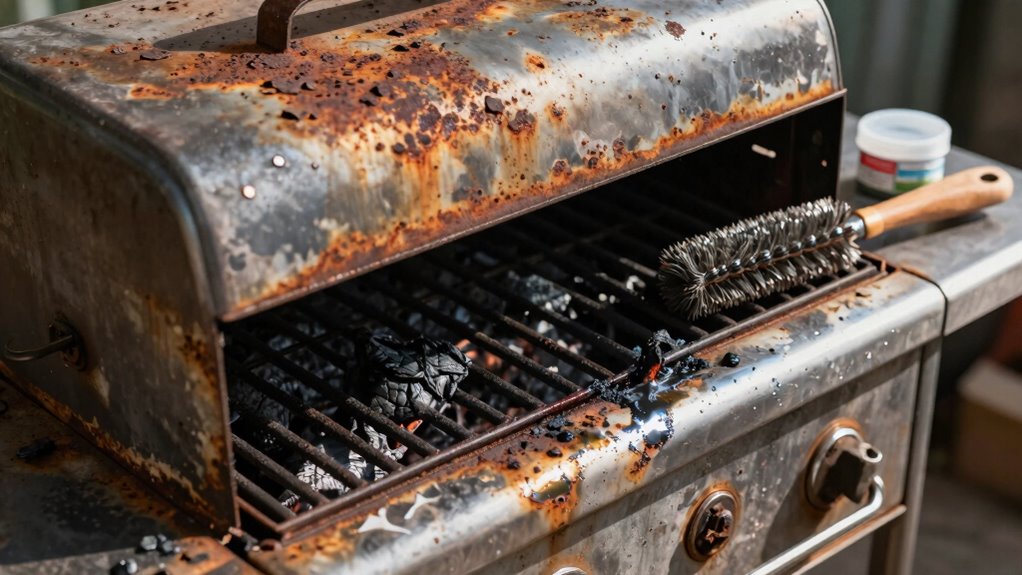 remove rust clean dry