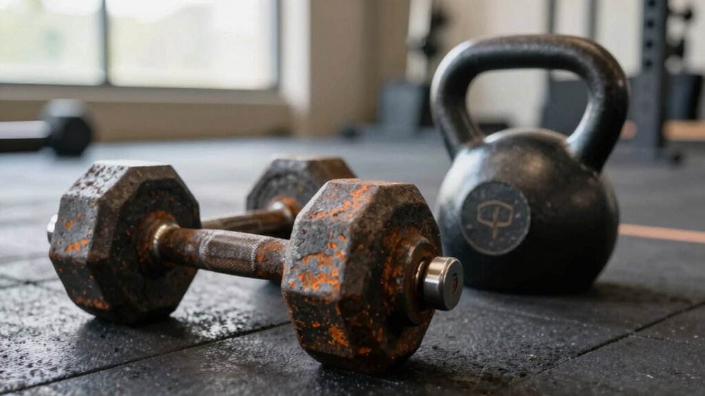 replace rusted equipment promptly