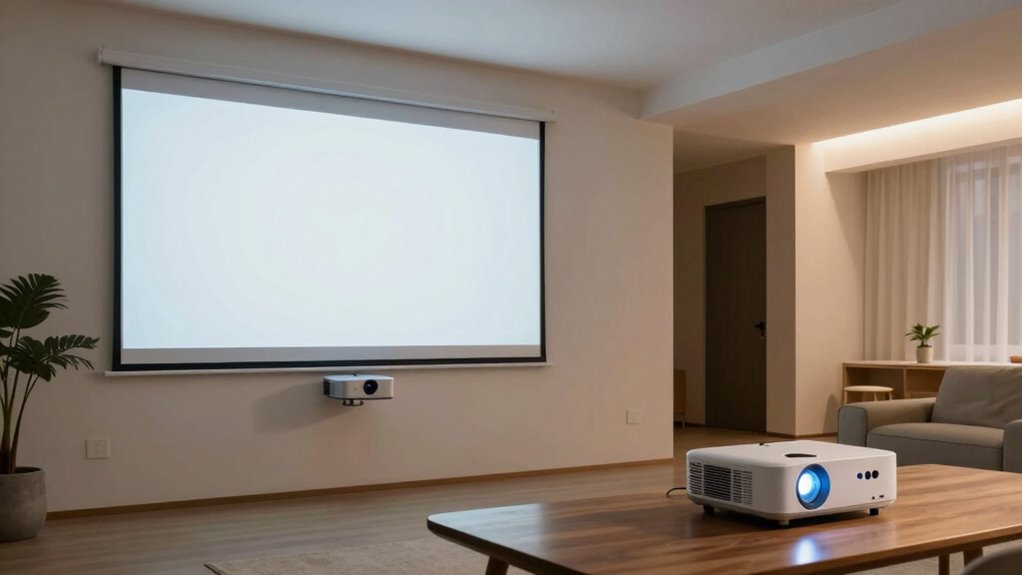 room size and projector type