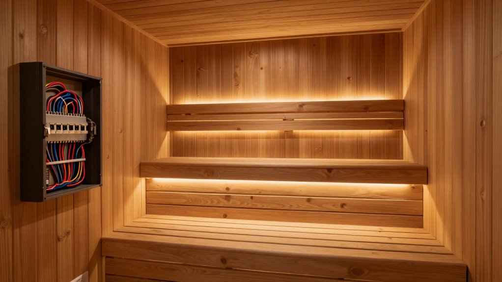 sauna installation and wiring