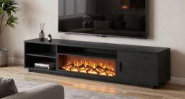 top electric fireplace stands
