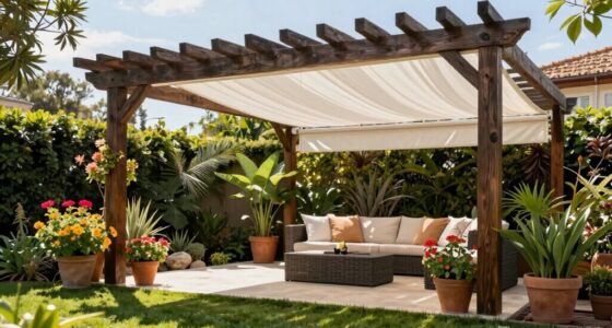 top retractable canopy pergolas