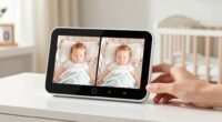 top split screen baby monitors