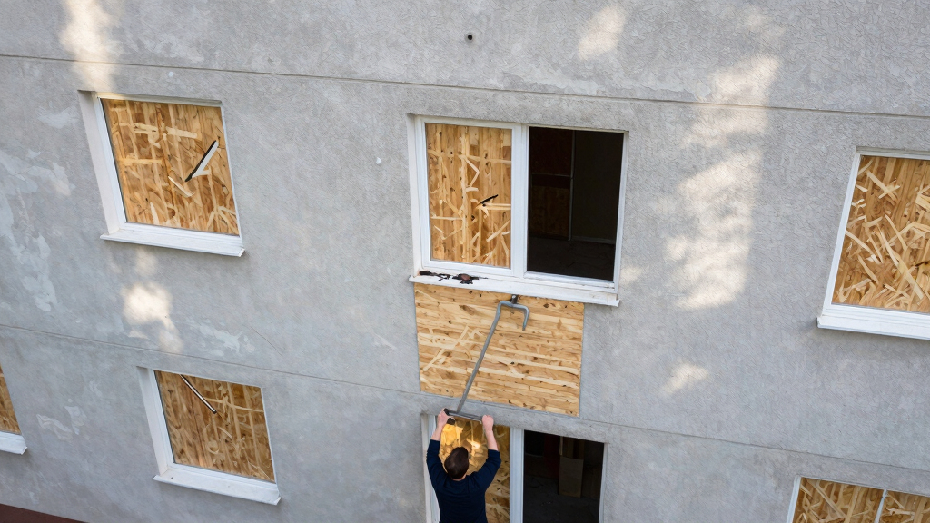 ‘I knew everyone here’: the tower block with 164 boarded-up homes – and a few residents who just won’t leave