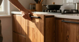 This “Haphazard” Kitchen Got an IKEA Hack with Cherrywood Cabinets