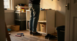 This IKEA BILLY Hack Fixed a Cluttered Entryway for Just $130