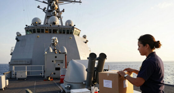 HII Christens Guided Missile Destroyer George M. Neal (DDG 131)